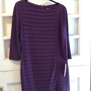 Adrianna Papell beautiful purple dress SZ 12P - New with tags